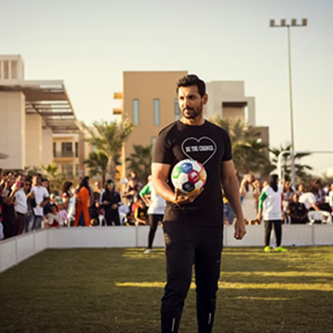 Playing Footie with John Abraham!